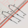 925 Sterling Silver Oxidized Modern Anklets for Women (PAIR ANKLET)