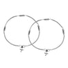 925 Sterling Silver Antique Oxidized Snake Chain Anklet for Women (PAIR ANKLET)