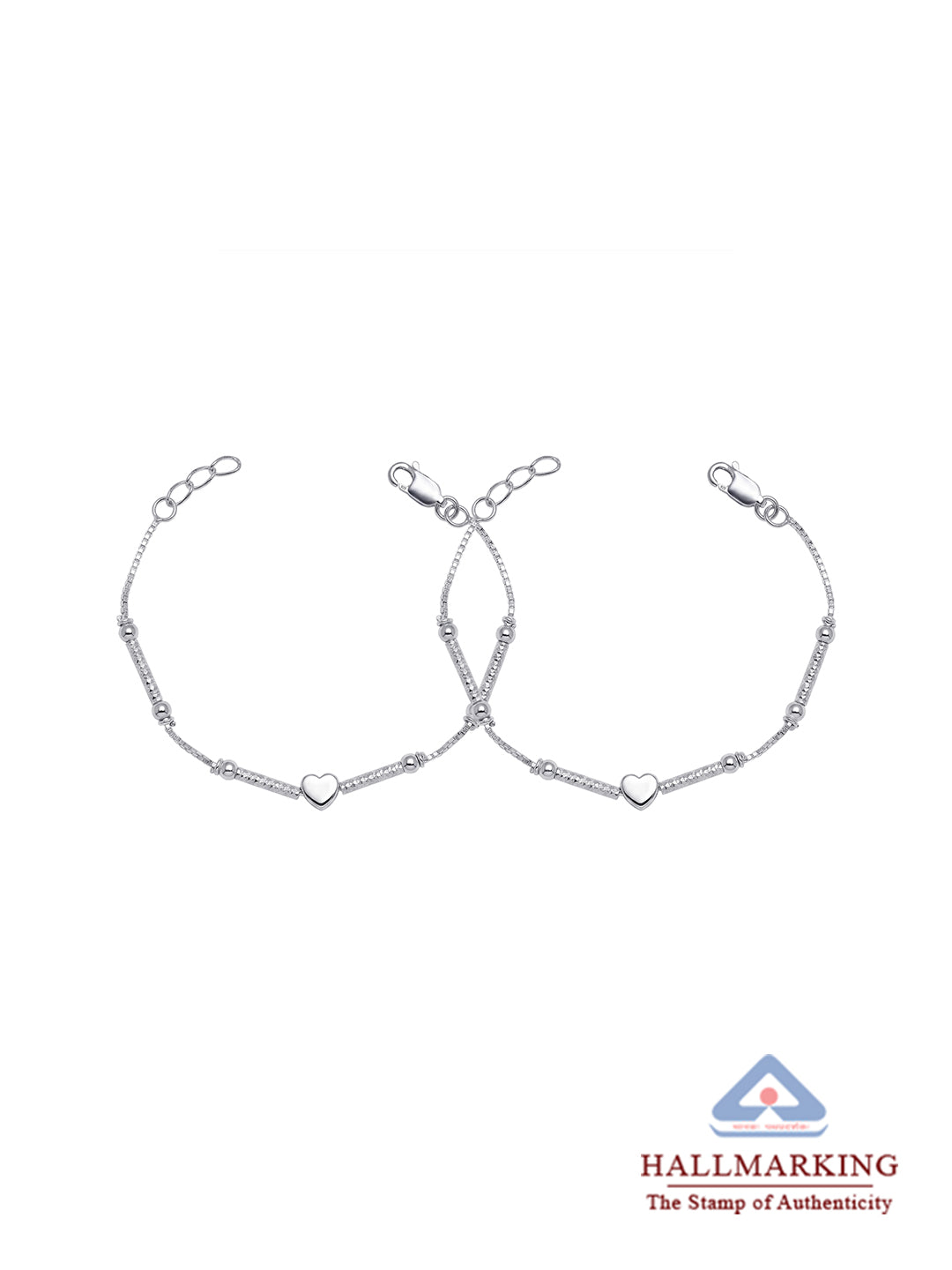 Kids Silver Classic Anklet
