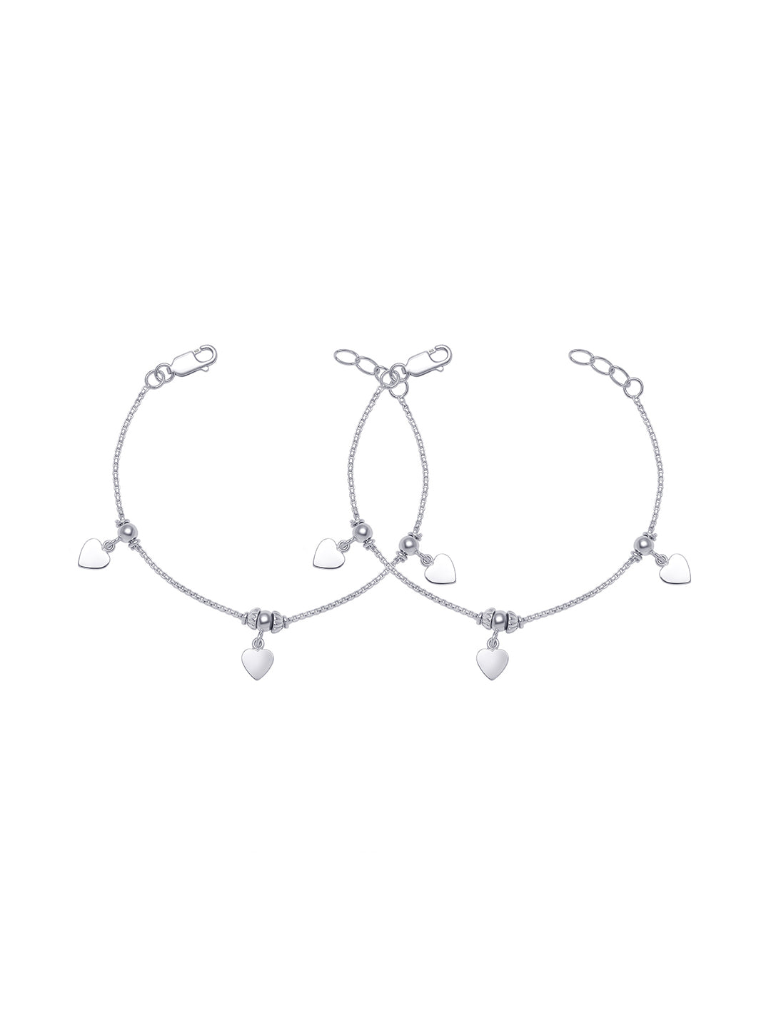 Heart Charm Kids Anklet