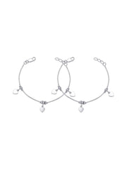 Heart Charm Kids Anklet