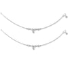 925 Sterling Silver Modern Designer Anklets for Women And Girls (PAIR ANKLET)