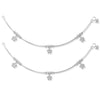 925 Sterling Silver Star Pair of Anklet for Women (PAIR ANKLET)