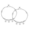 925 Sterling Silver Hanging Charm Anklet for Women (PAIR ANKLET)
