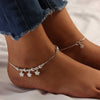 925 Sterling Silver Hanging Charm Anklet for Women (PAIR ANKLET)