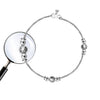 925 Sterling Silver Modern Designer Bead Anklets for Women and Girls (PAIR ANKLET)