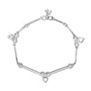 925 Sterling Silver Bead Design Anklet for Women (PAIR ANKLET)