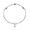 925 Sterling Silver Antique Oxidized Box Chain Anklets for Women