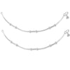 925 Sterling Silver Multi Hollow Balls Classic Anklet Pair for Women (PAIR ANKLET)