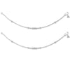 925 Sterling Silver Modern Designer Anklets for Women And Girls (PAIR ANKLET)