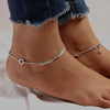 925 Sterling Silver Oxidised Antique Chain Anklets for Women (PAIR ANKLET)