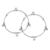 925 Sterling Silver Elephant Bead Design Anklet for Women (PAIR ANKLET)