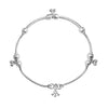 925 Sterling Silver Elephant Bead Design Anklet for Women (PAIR ANKLET)