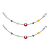 925 Sterling Silver Modern Heart Enamel Anklets for Girls and Kids
