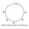 925 Sterling Silver Enamel Anklets for Girls and Kids