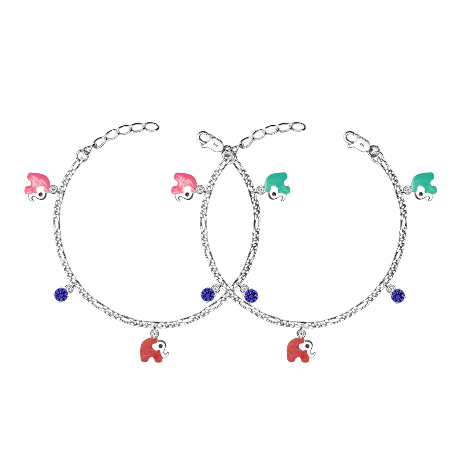Elephant Charm Kids Anklet
