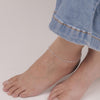 925 Sterling Silver Basic Rolo Chain Link Bismark Anklet for Women and Girls (SINGLE ANKLET)