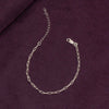 925 Sterling Silver Long Link Cable Chain Anklets for Women Teen (SINGLE ANKLET)