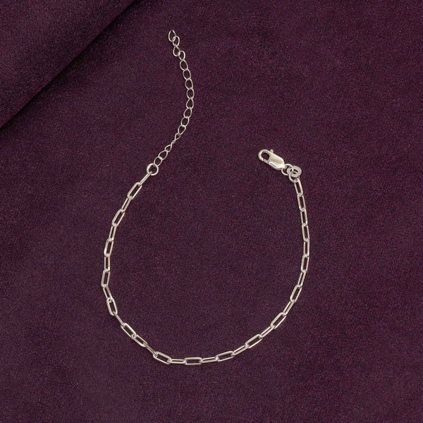 925 Sterling Silver Long Link Cable Chain Anklets for Women Teen (SINGLE ANKLET)