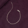925 Sterling Silver Long Link Cable Chain Anklets for Women Teen