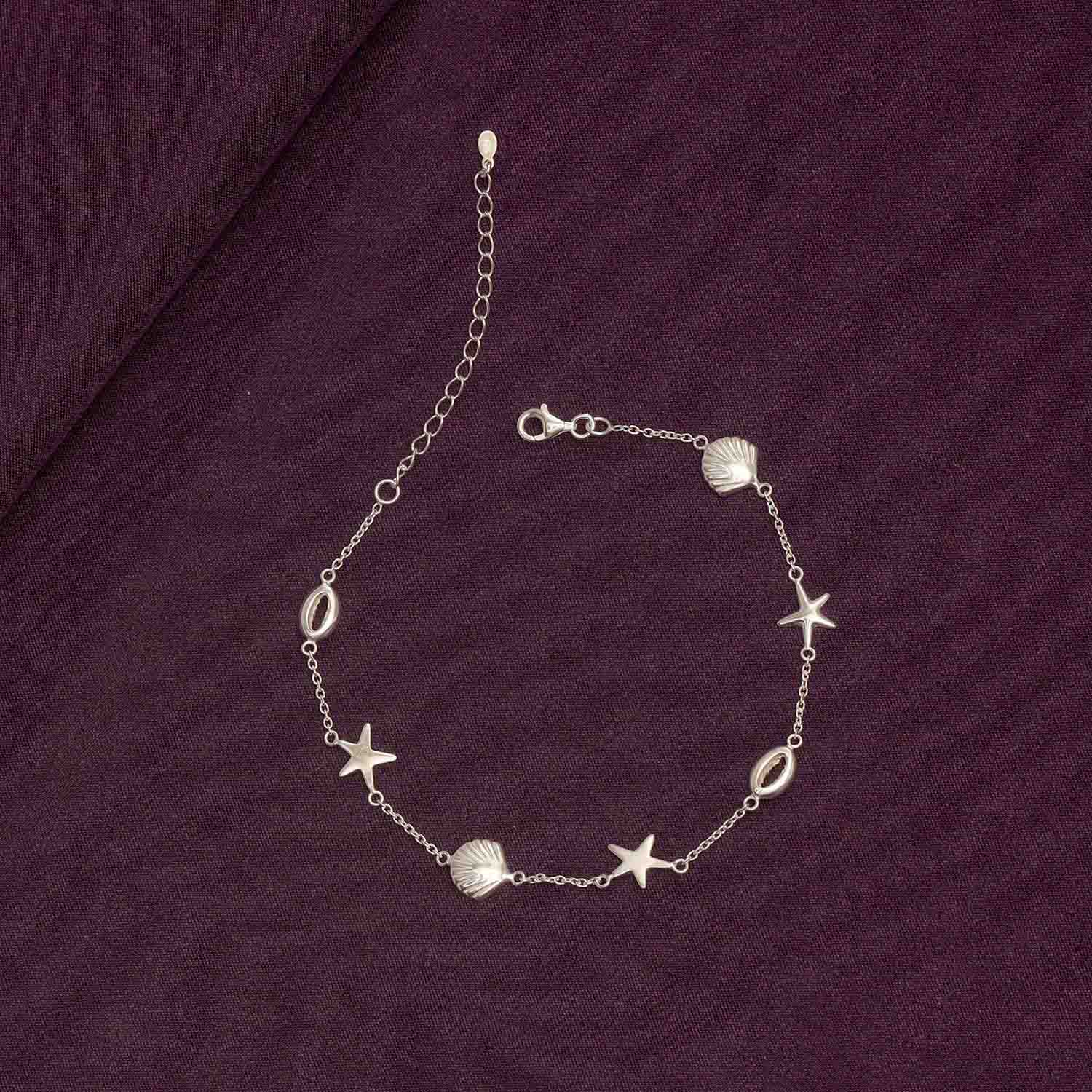 925 Sterling Silver Cable Chain Anklets for Women and Girls (SINGLE ANKLET)