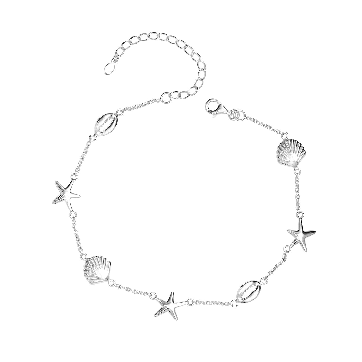 925 Sterling Silver Cable Chain Anklets for Women and Girls (SINGLE ANKLET)