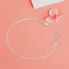925 Sterling Silver Bismarck Chain Adjustable Anklets for Women (SINGLE ANKLET)