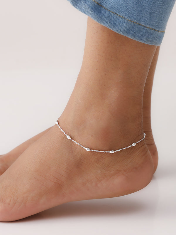Moon Bead Station Anklet