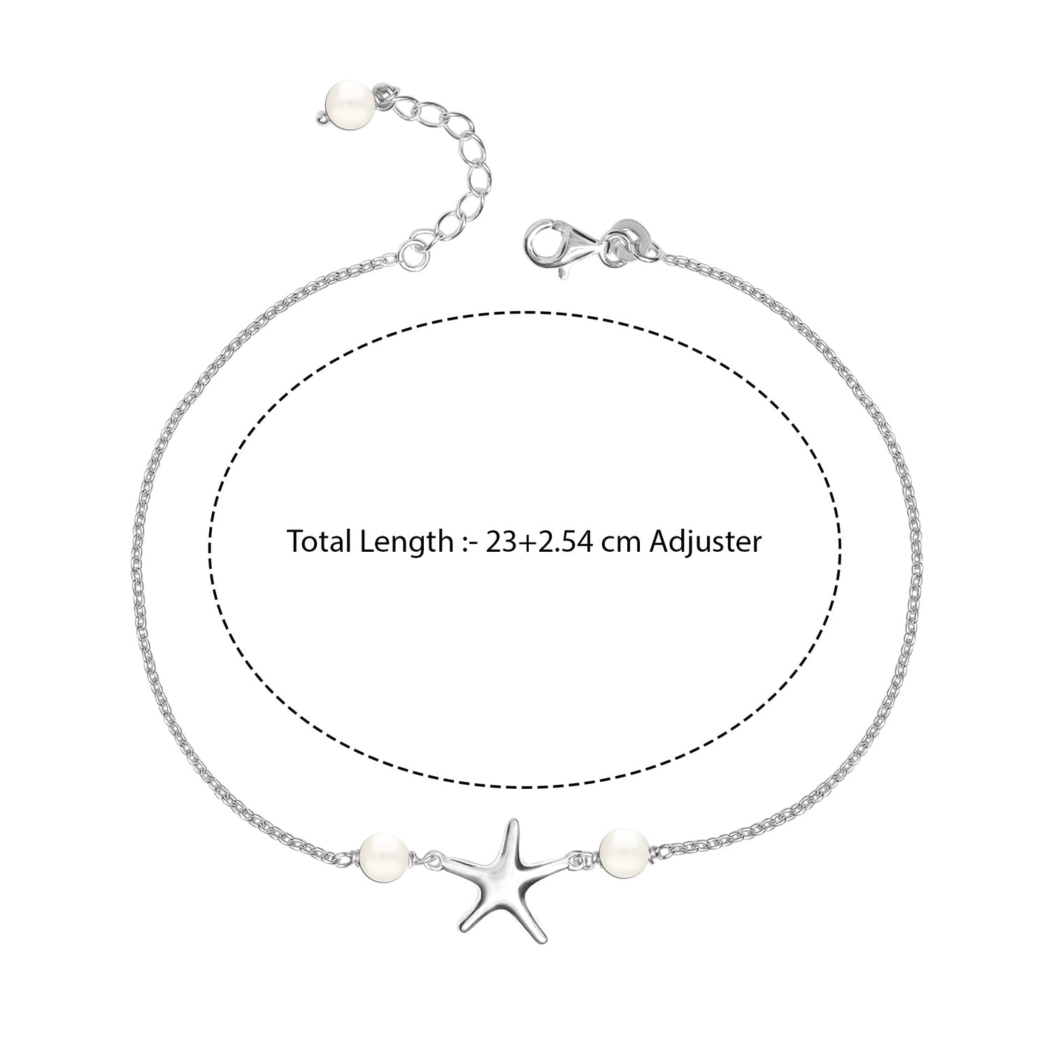 Starfish Pearl Anklet