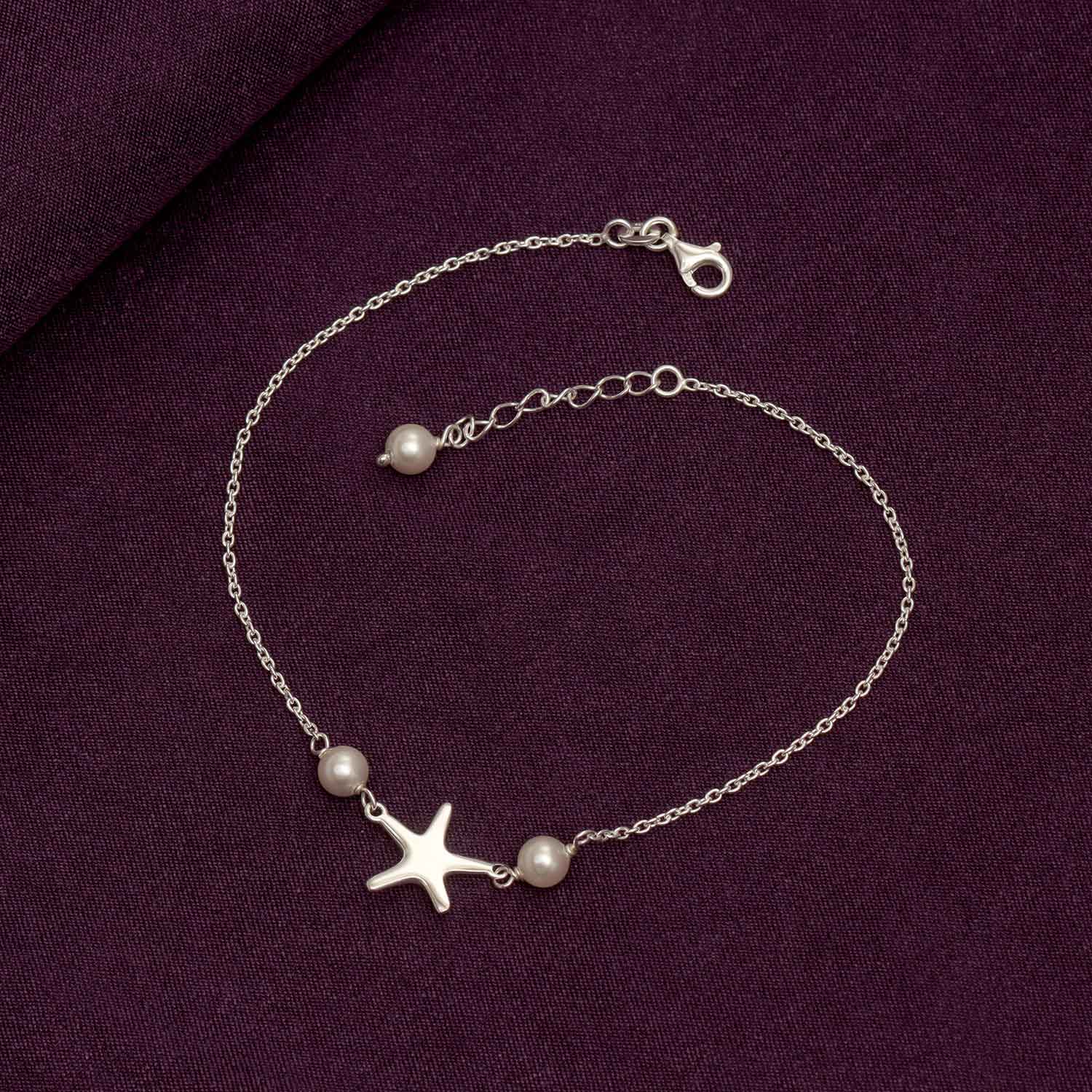 Starfish Pearl Anklet