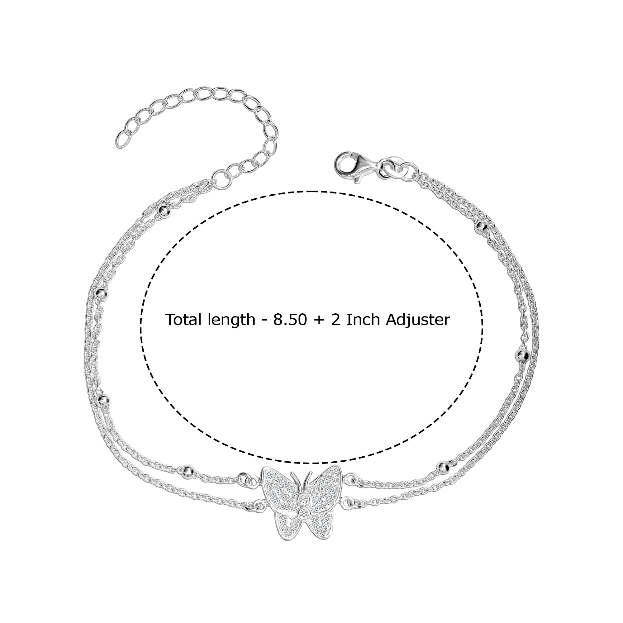 925 Sterling Silver Basic Link Beach Cable Chain Anklets for Women Teen