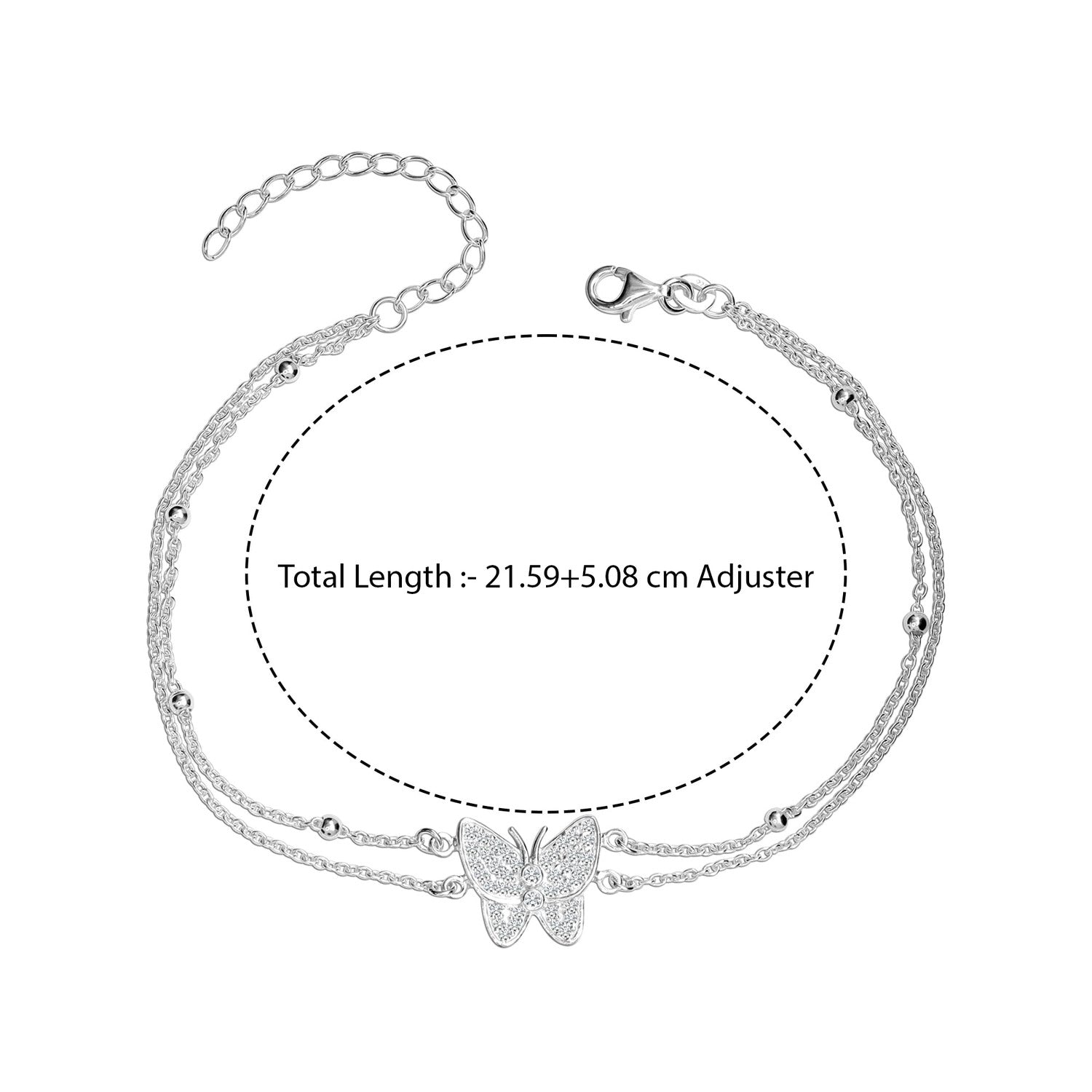 925 Sterling Silver Basic Link Beach Cable Chain Anklets for Women Teen (SINGLE ANKLET)