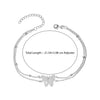 925 Sterling Silver Basic Link Beach Cable Chain Anklets for Women Teen (SINGLE ANKLET)