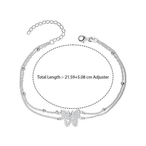925 Sterling Silver Basic Link Beach Cable Chain Anklets for Women Teen (SINGLE ANKLET)