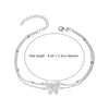925 Sterling Silver Basic Link Beach Cable Chain Anklets for Women Teen