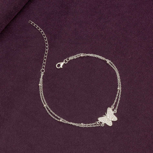 925 Sterling Silver Basic Link Beach Cable Chain Anklets for Women Teen (SINGLE ANKLET)
