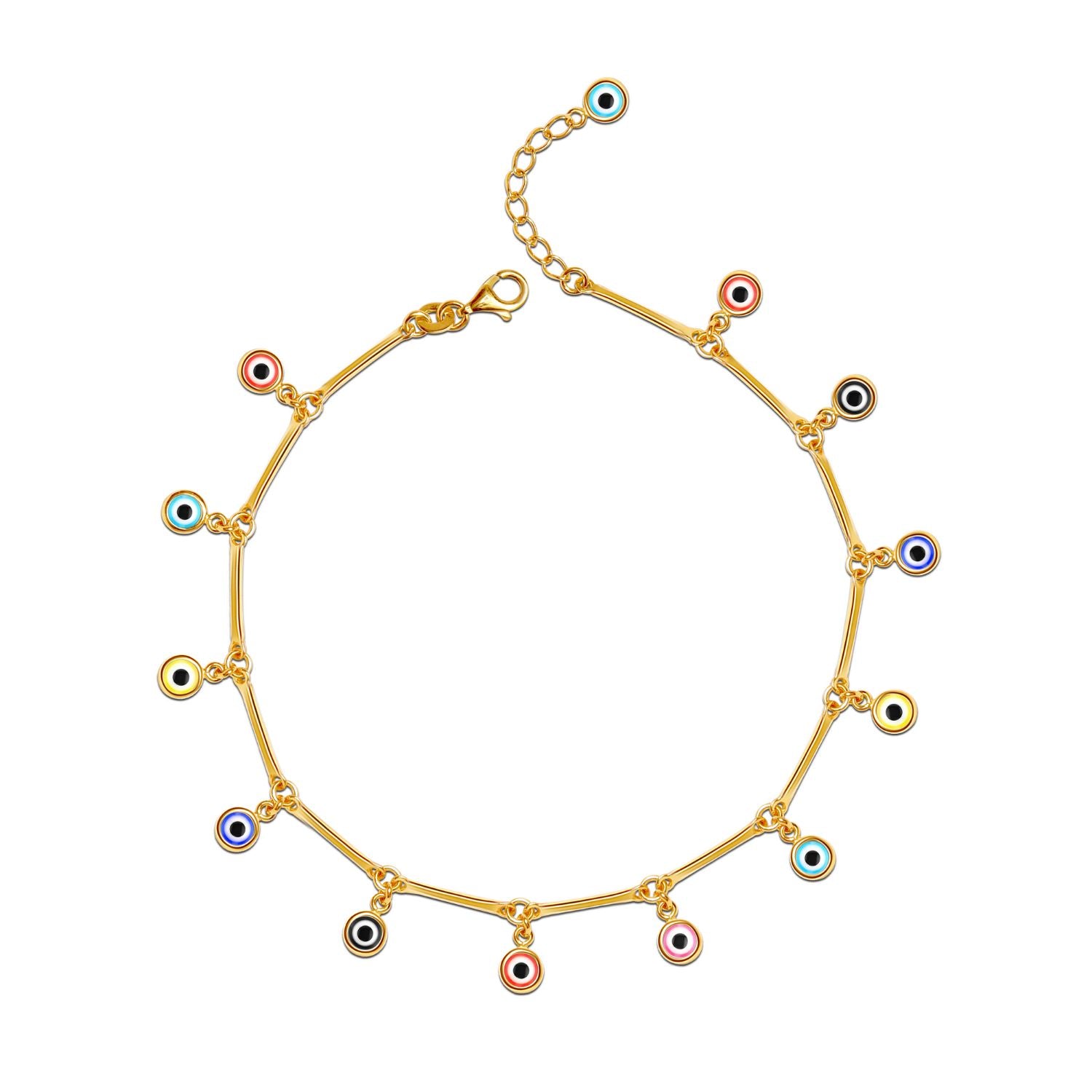Evil Eye Gold Anklet