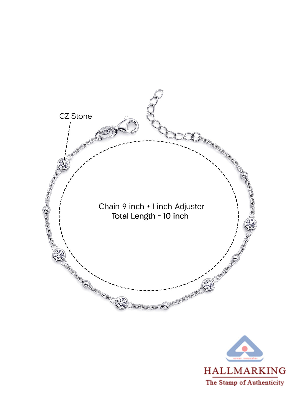 Luma CZ Station Women’s Anklet