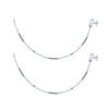 925 Sterling Silver Modern Diamond Cut Bead Anklets for Women And Girls
