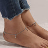 925 Sterling Silver Designer Oxidized Flower Anklets for Women And Girls (PAIR ANKLET)