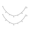 925 Sterling Silver Designer Oxidized Dolphin Anklets for Women And Girls (PAIR ANKLET)