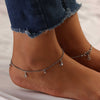 925 Sterling Silver Designer Oxidized Dolphin Anklets for Women And Girls ;10.5 Inches