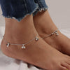 925 Sterling Silver Modern Black Bead Anklets for Women And Girls (PAIR ANKLET)