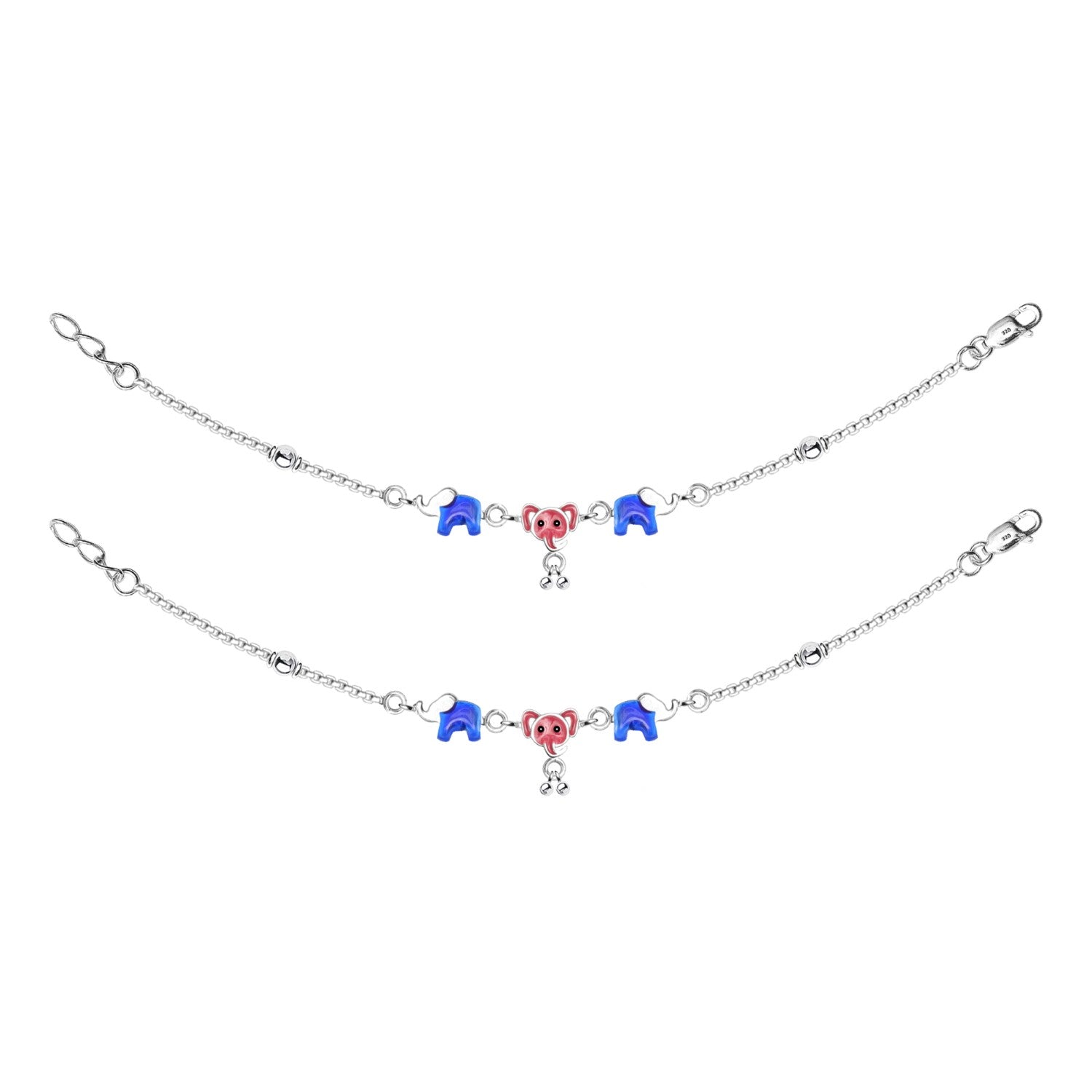 Elephant Charm Kids Anklet