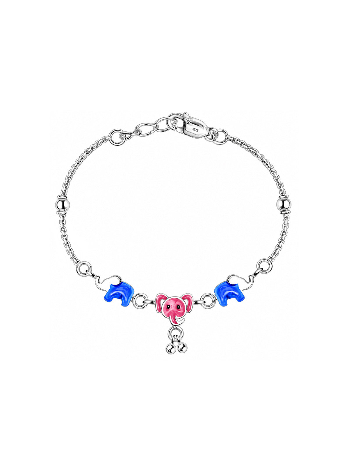 Elephant Trio Charm Anklet