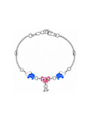 Elephant Trio Charm Anklet