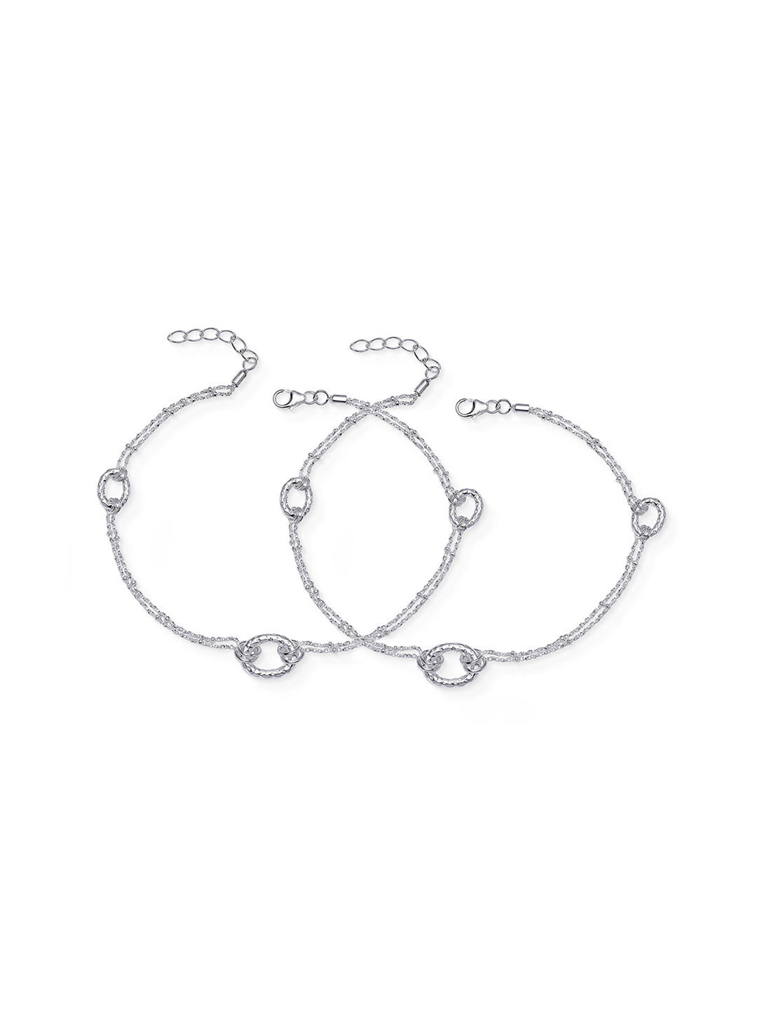 Eternal Loops Layered Circle Link Anklet