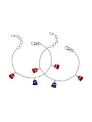 Enamel Ghost Charm Anklets