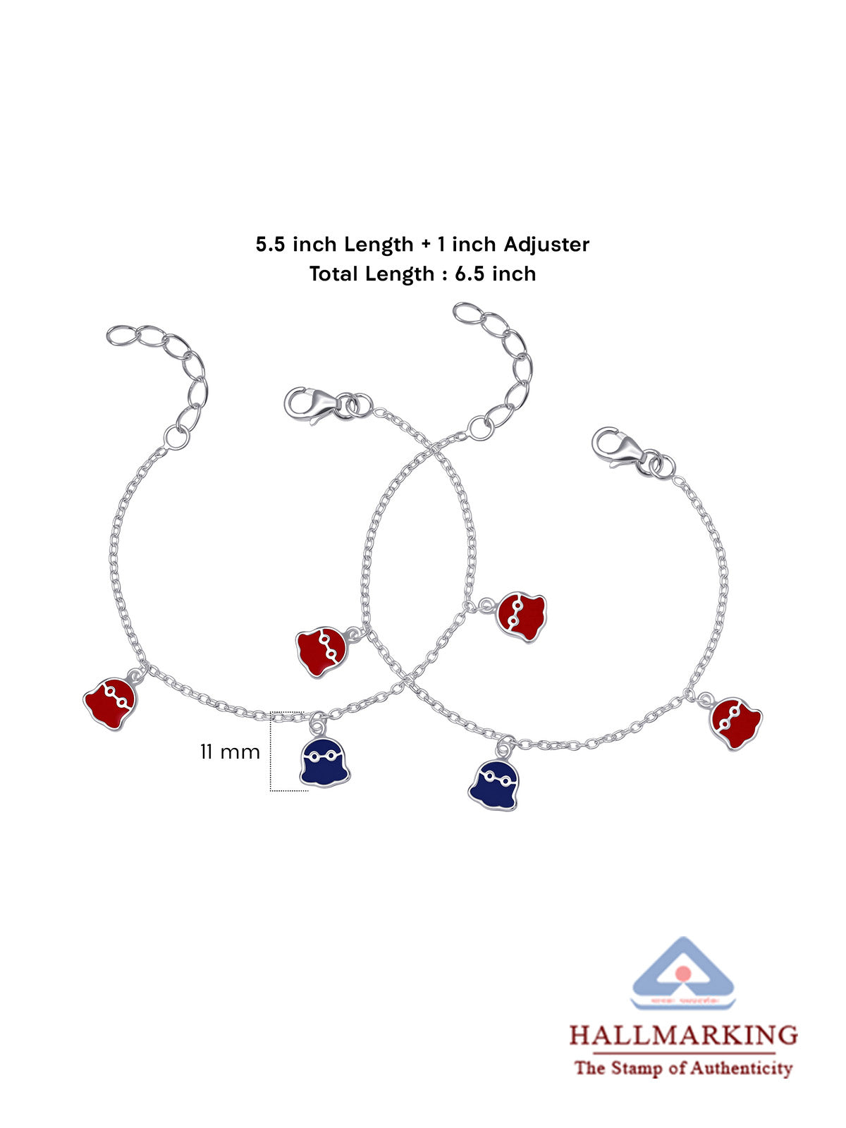 Enamel Ghost Charm Anklets