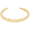 925 Sterling Silver 18K Gold-Plated Italian Cuff Bangle Bracelet for Women Teen